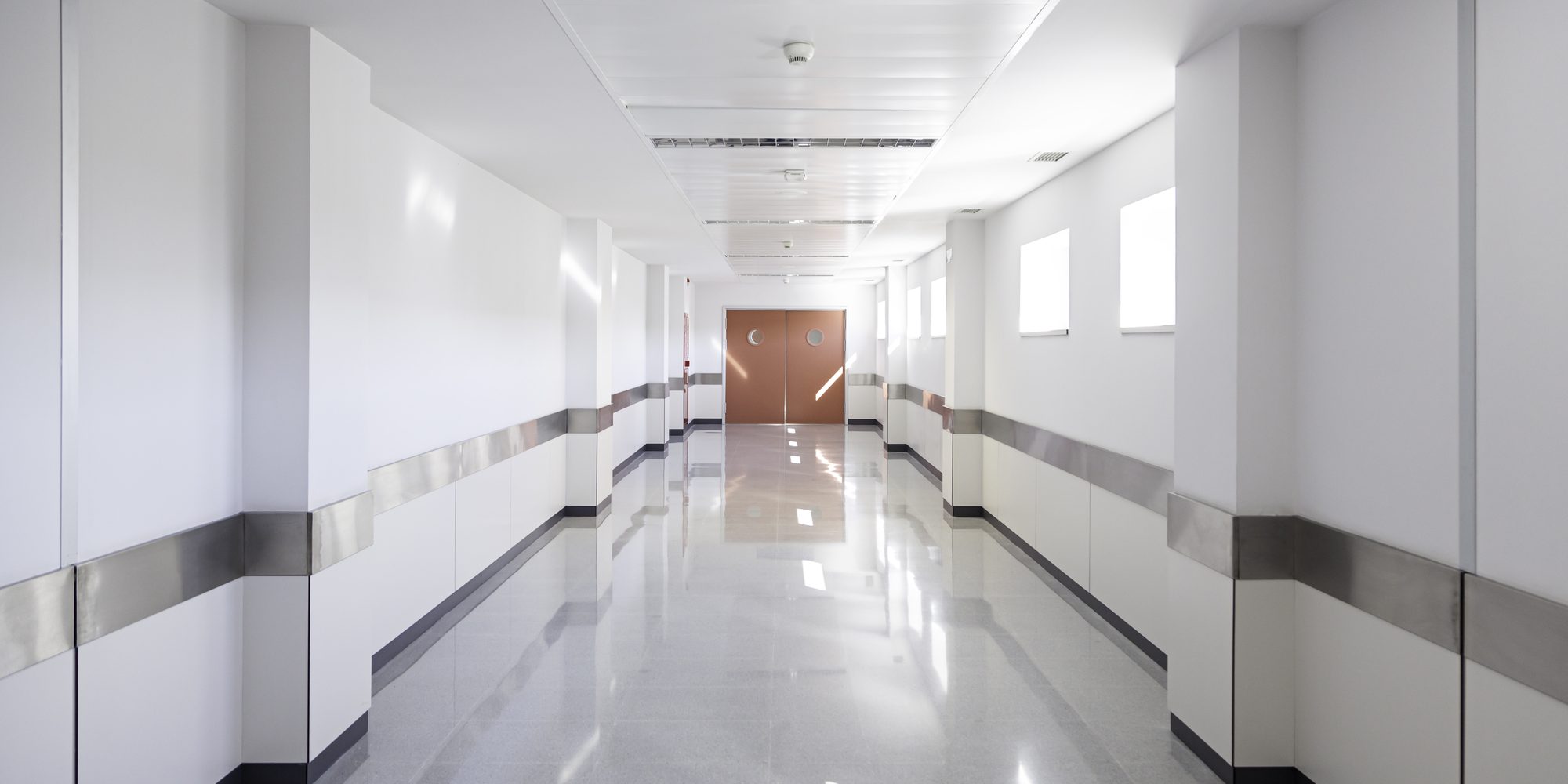 Hall of deep hospital