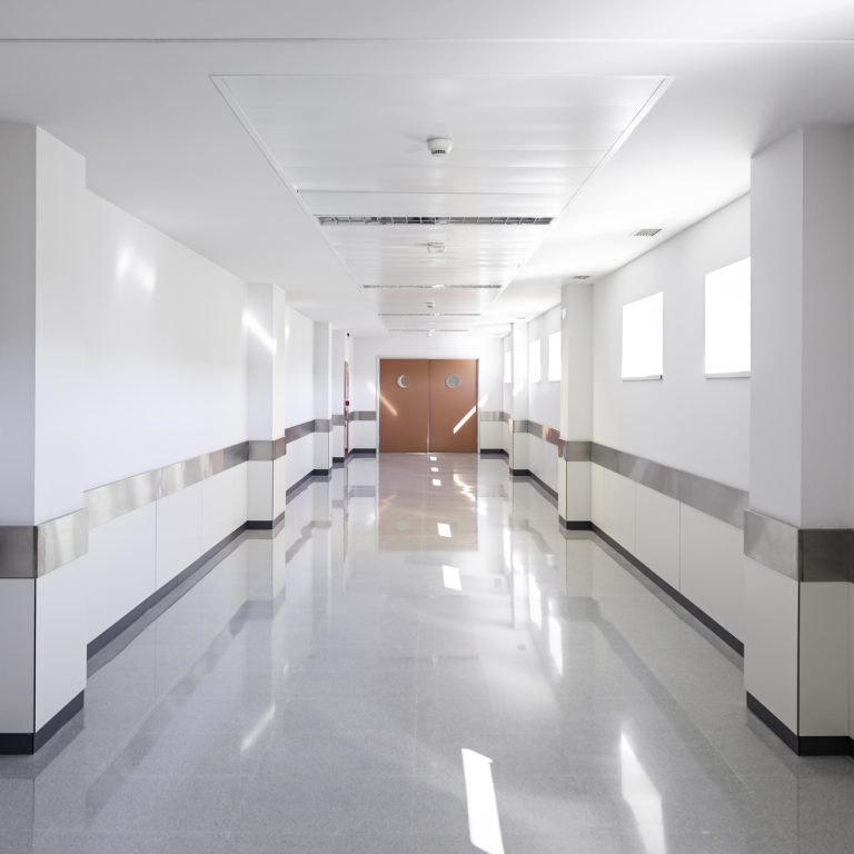 Hall of deep hospital
